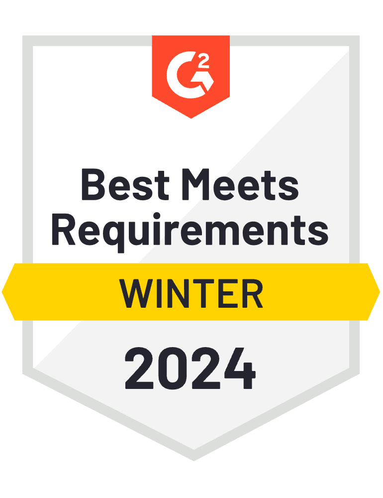 Gartner Best Meeting Requirements Badge